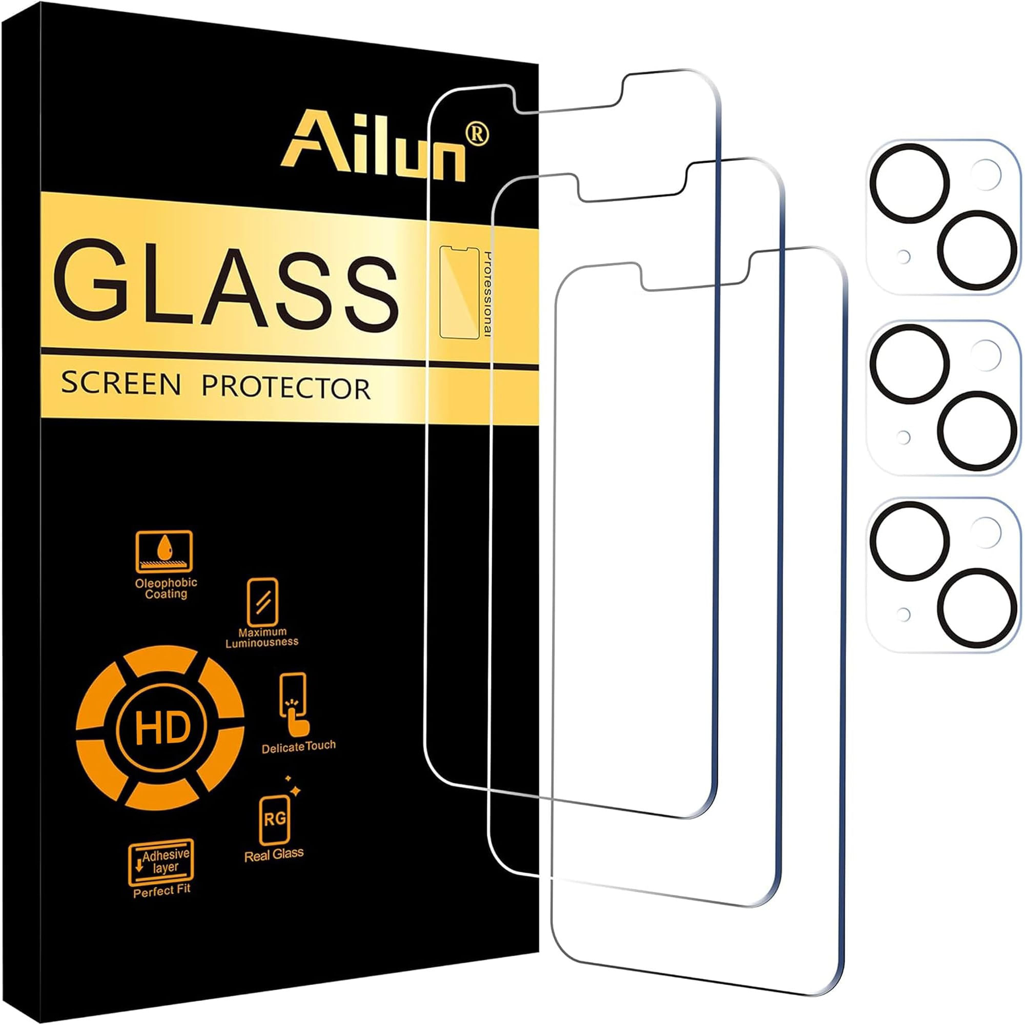 Apple Ailun Protector Pantalla y Lente Camara iPhone 14