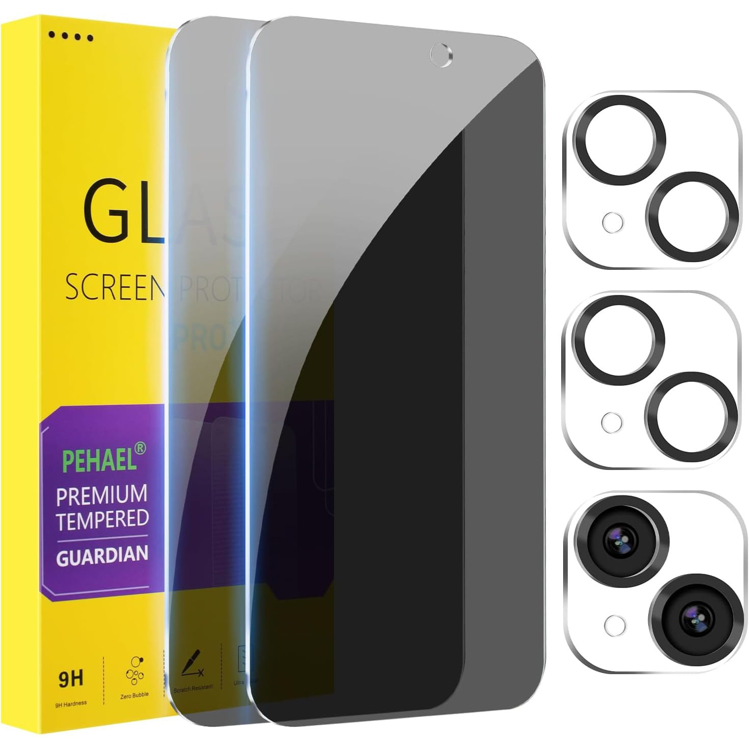 Apple PEHAEL Protector Pantalla Privacidad Camara iPhone