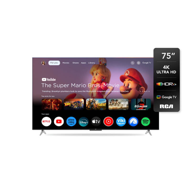 Google Smart Led Tv Rca 75" Uhd 4K 3840 X 2160 G75p7uhd