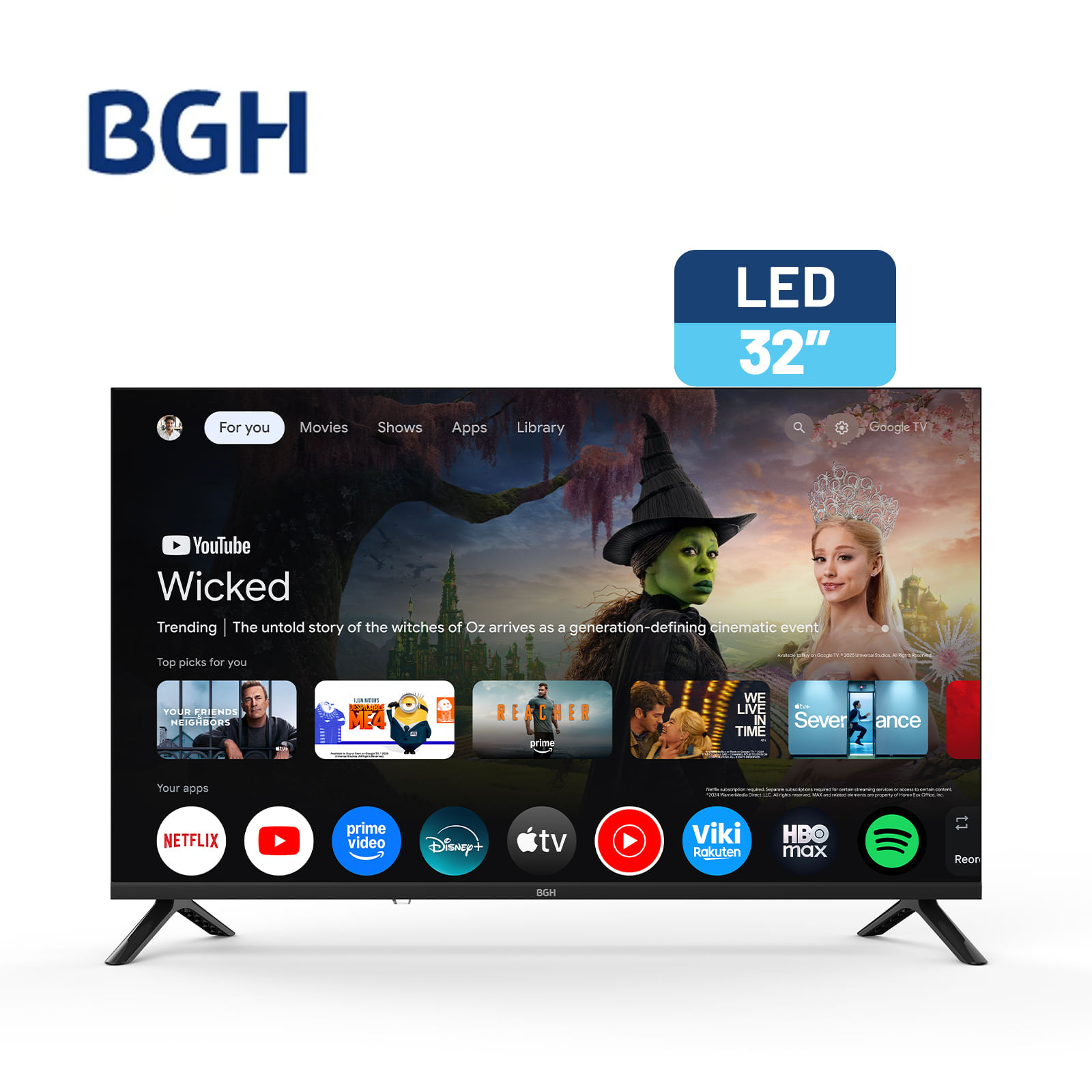 Google TV BGH LED 32" HD TV