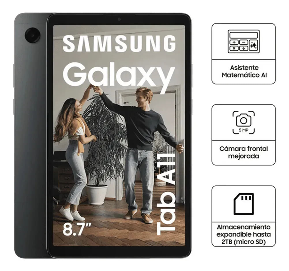 Samsung Tablet Galaxy Tab A11 8.7 Oscuro 4GB